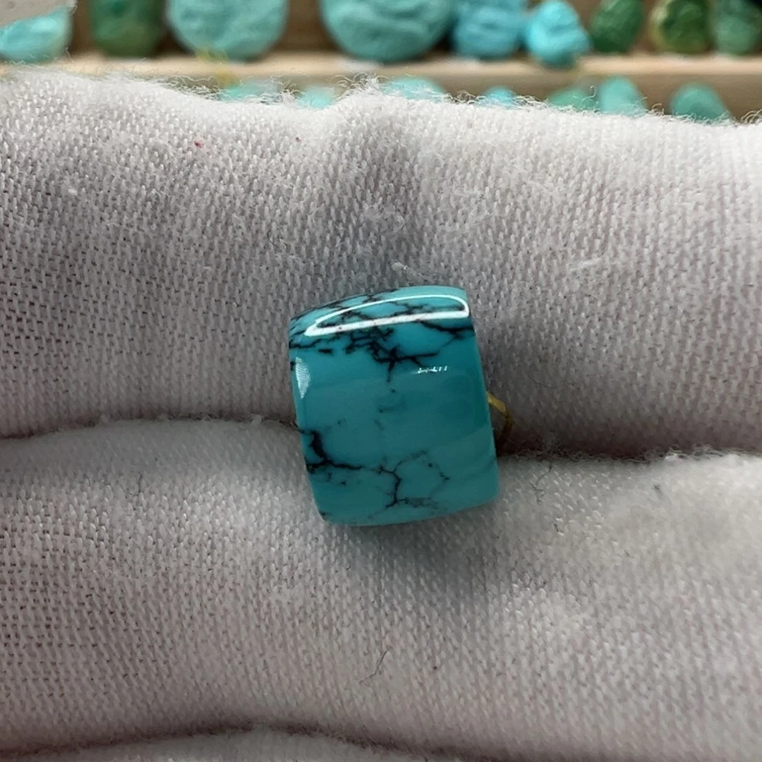未镶嵌绿松石直切珠9.9x7.7mm