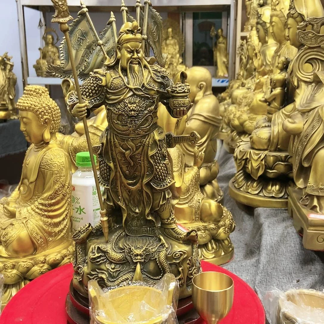 【闪购商品】爱****起铜关二爷28加鼎酒杯底座