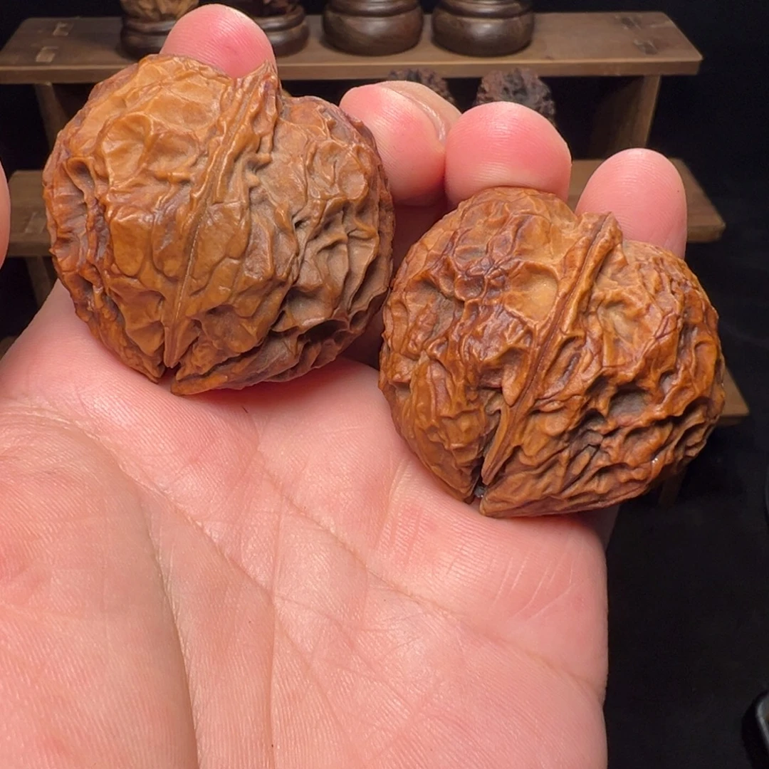 文玩核桃把件聚宝金蟾42mm