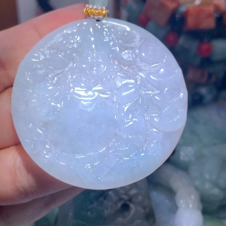颈饰未镶嵌翡翠保真天然A货翡翠