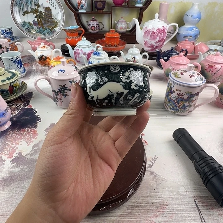 小***球摆件景德镇陶瓷老厂瓷30