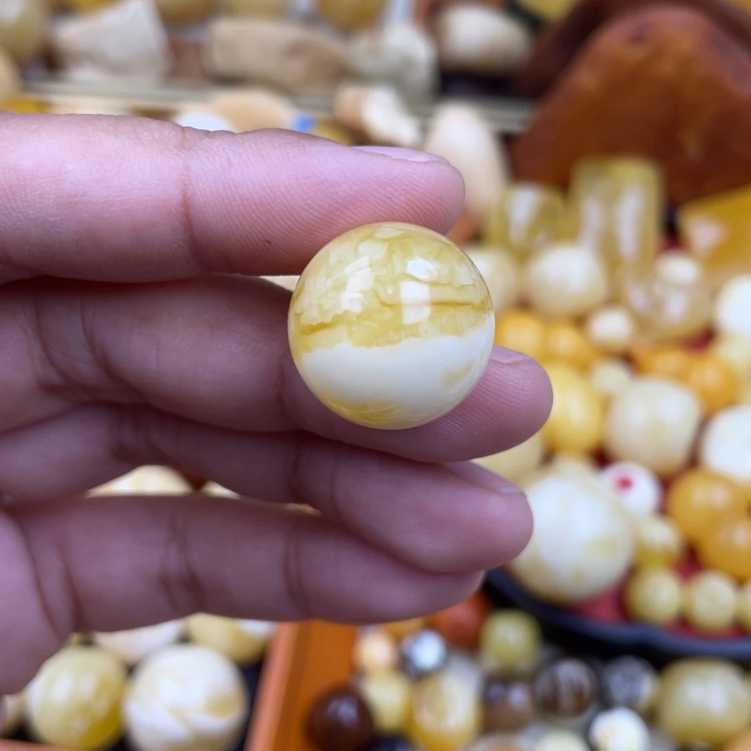 未镶嵌蜜蜡珠宝奇石小坑19虎皮