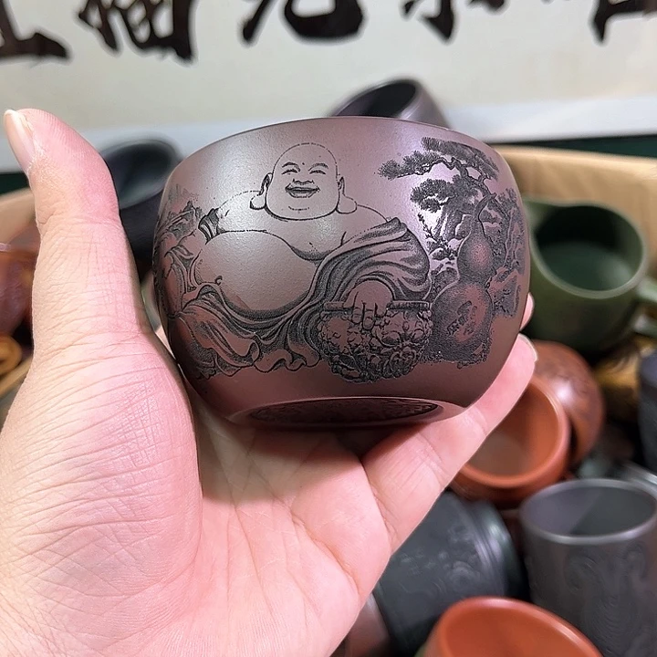 茶杯紫砂全手工紫砂主人杯