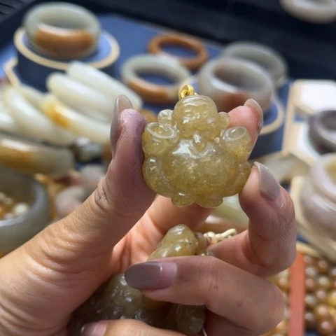 石英质玉手链合金随****8