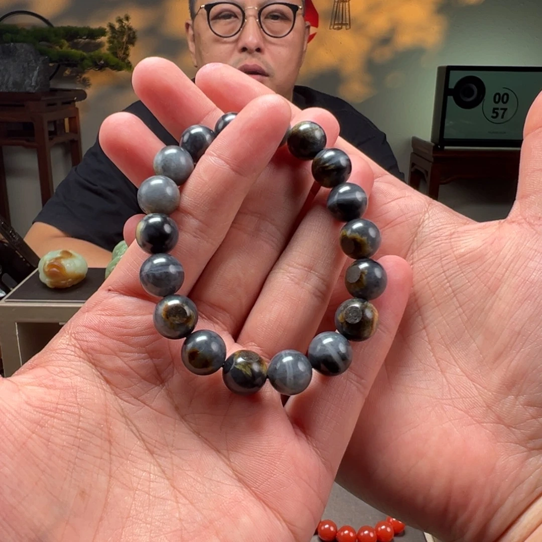 和田玉未镶嵌手链卡12mm