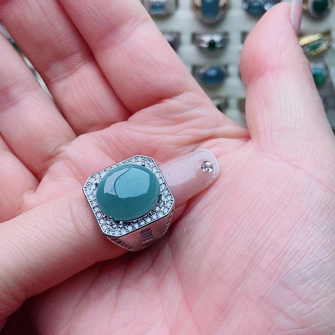 未镶嵌戒指翡翠小**龙1