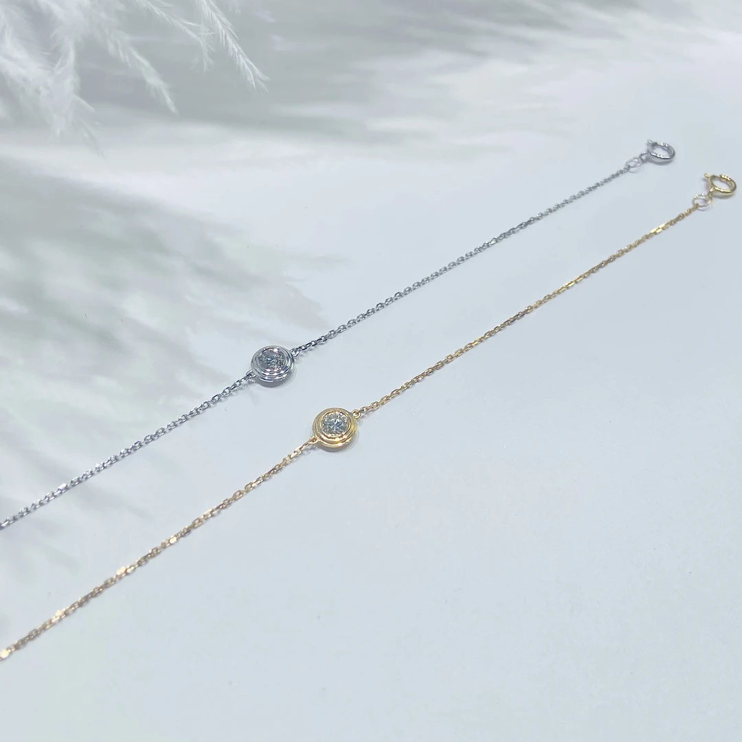 【涂涂高定珠宝】18k金钻石飞碟钻石手链BXY，多样性发其一