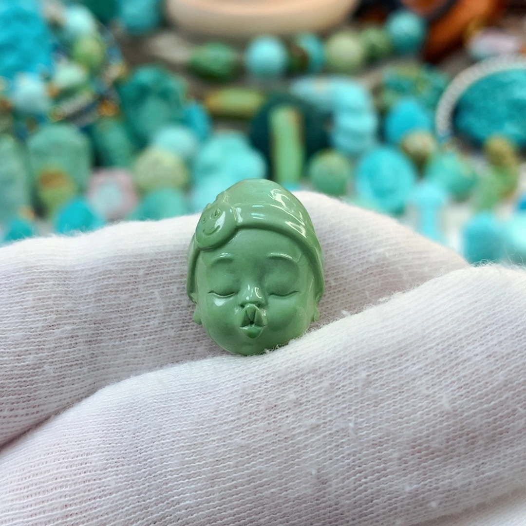 未镶嵌绿松石珠宝半成品