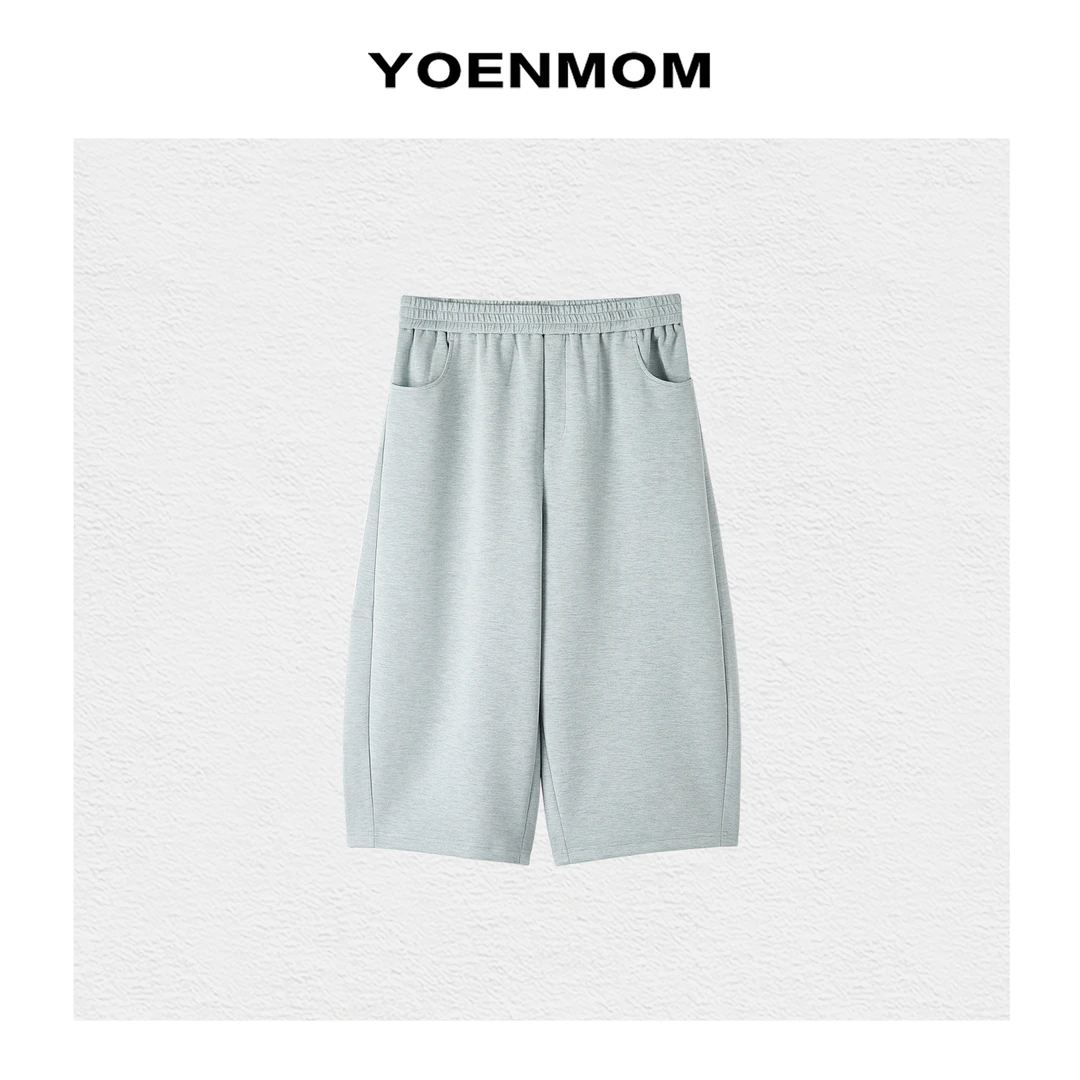 YOENMOM·冈山卫裤·莱赛尔羊毛轻盈柔软垂感立裁解构分割七分裤