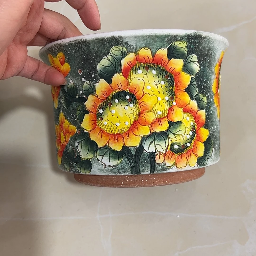 景德镇炫彩手绘口16.5