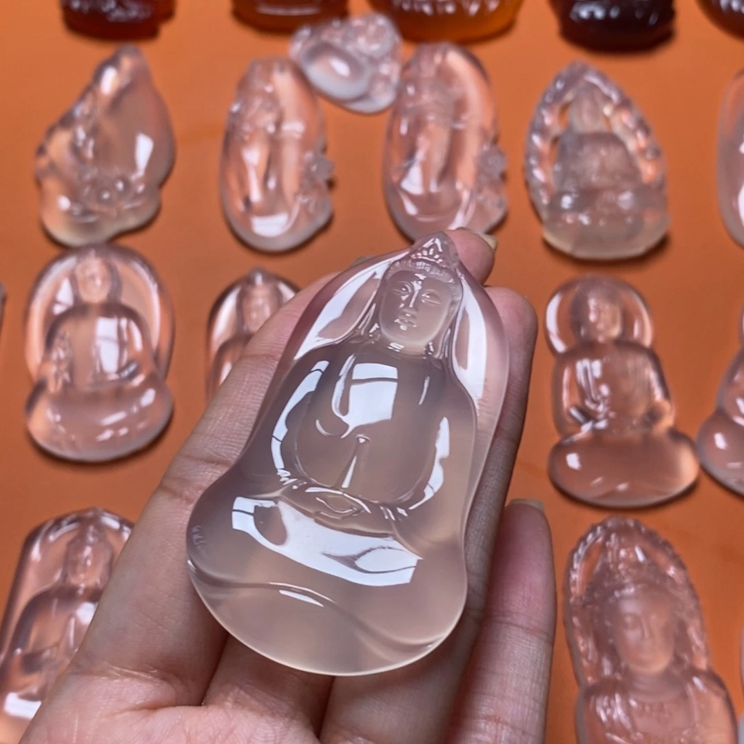 沙***斯玛瑙/玉髓未镶嵌吊坠