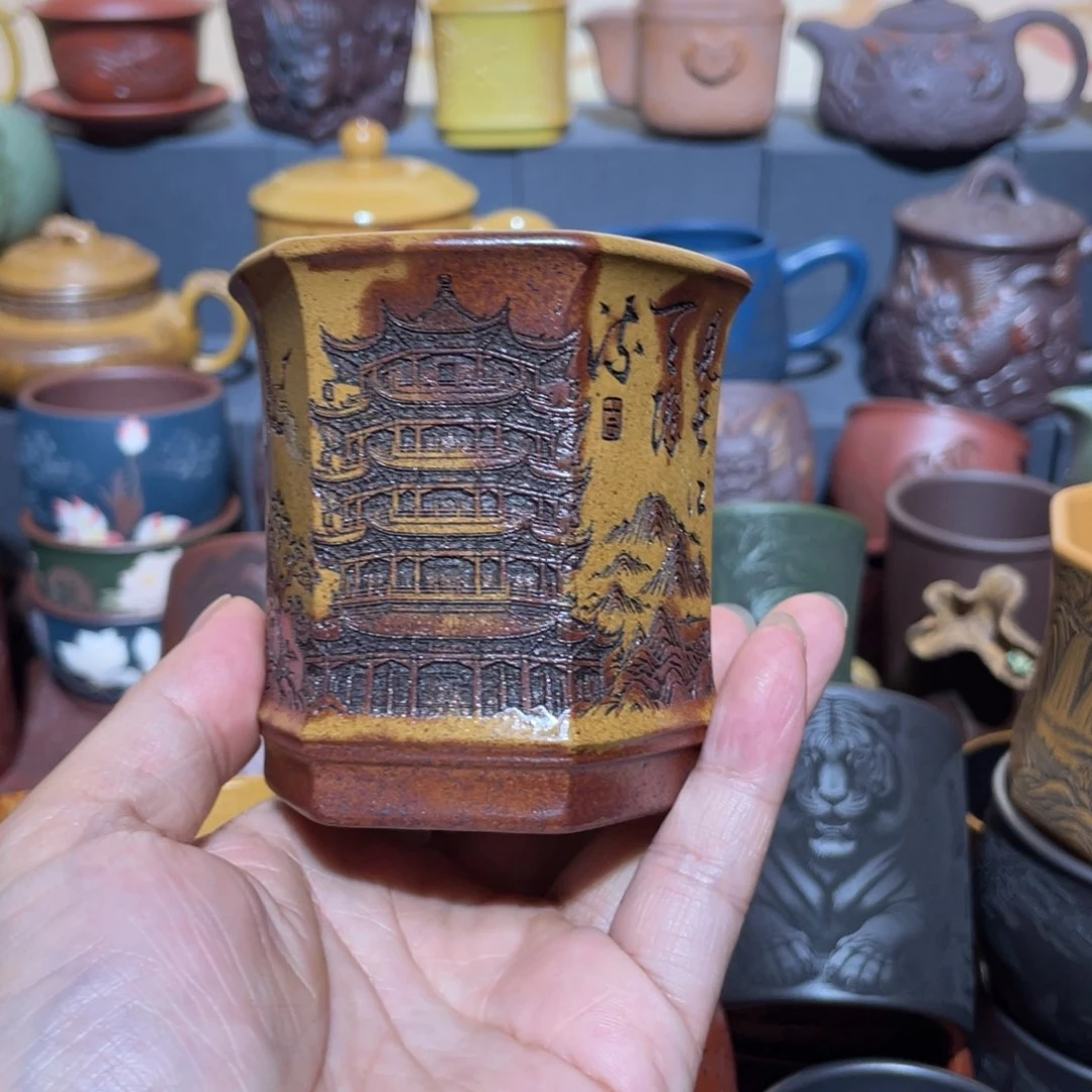 原矿紫砂手工主人杯