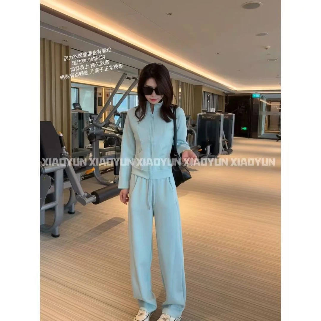 立领运动套装 小允姐姐2025新款气质时尚高级立领运动套装