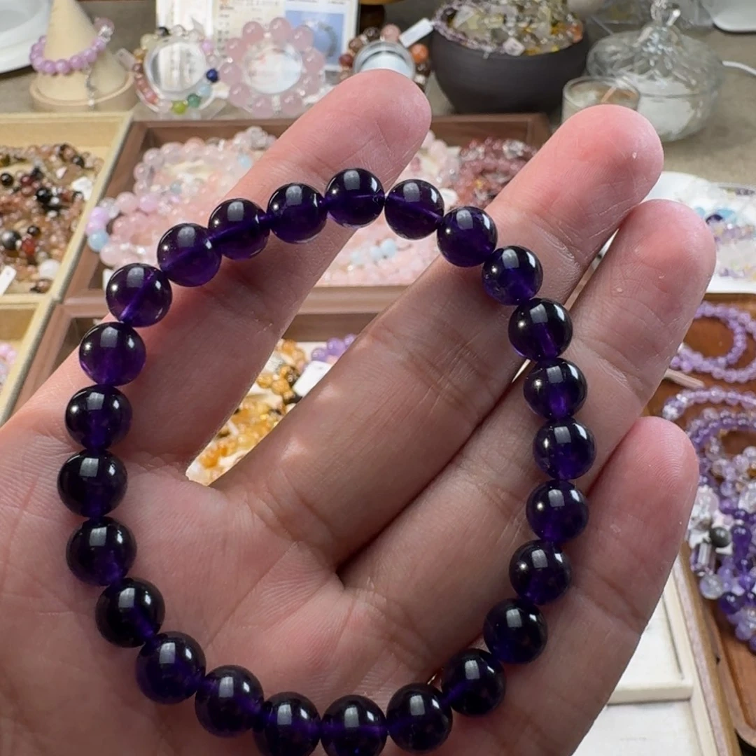 水晶手串未镶嵌紫水晶