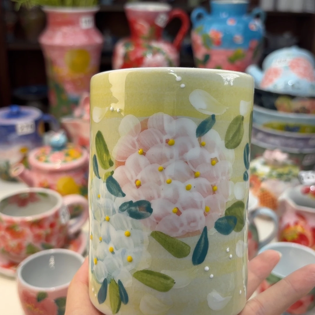 瓷片景德镇手绘高温釉下彩陶瓷茶具
