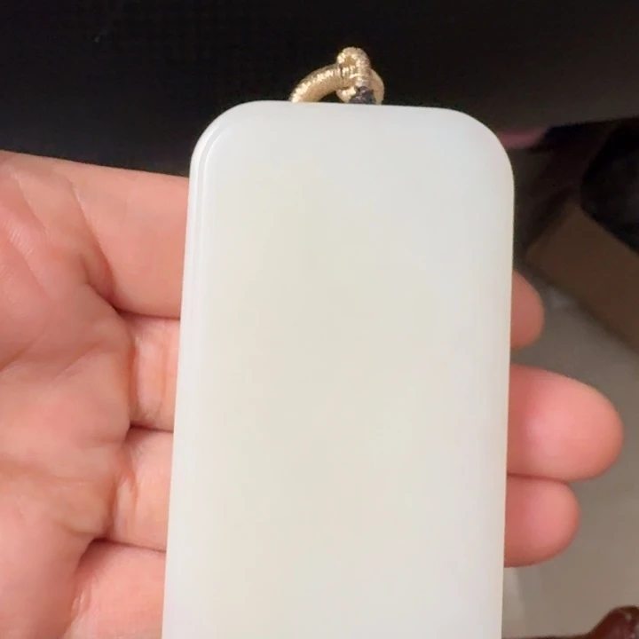 和田玉未镶嵌颈饰金山羊脂白玉80