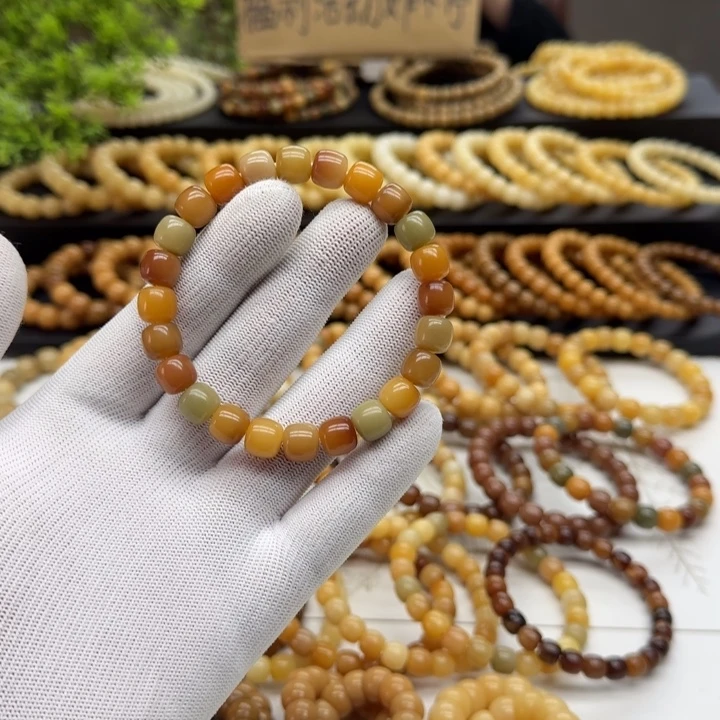 菩提根/象牙果手串9*10鬼工5年