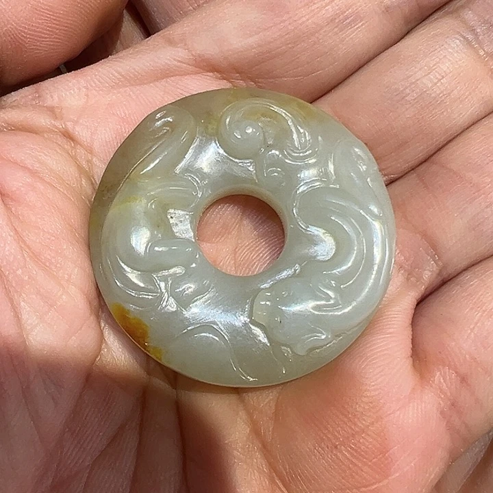 和田玉(糖玉)挂件未镶嵌涠****健