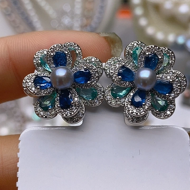 淡水珍珠耳钉未镶嵌