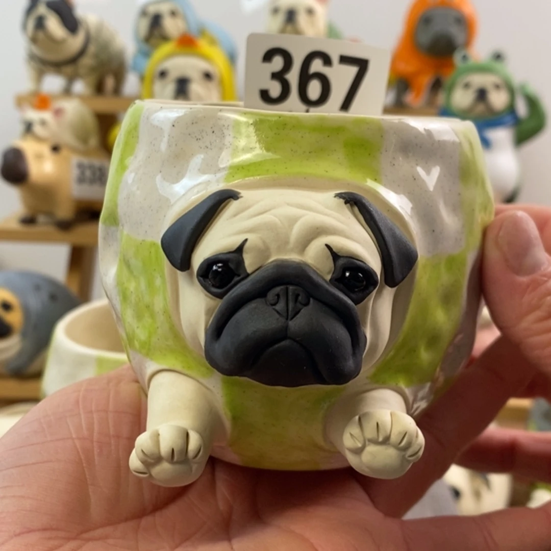 【闪购商品】微瑕367巴哥杯陶瓷周边