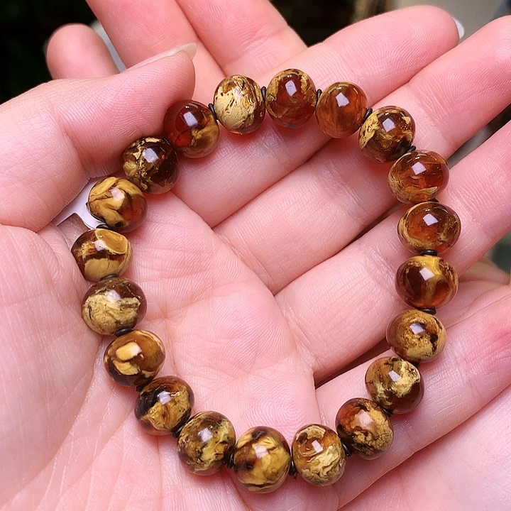 琥珀未镶嵌裸石抚顺琥珀10-12