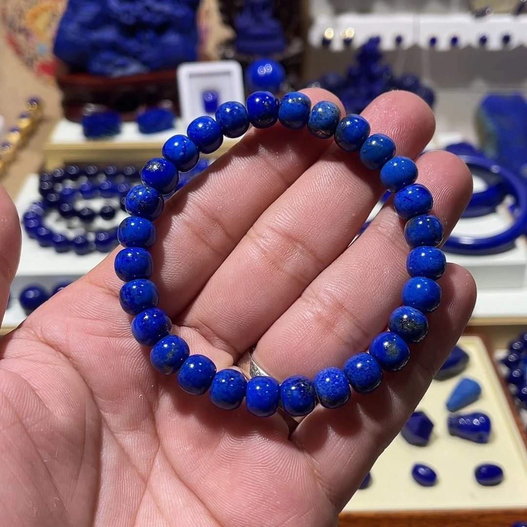 青金石未镶嵌开播福利！8mm老型手串