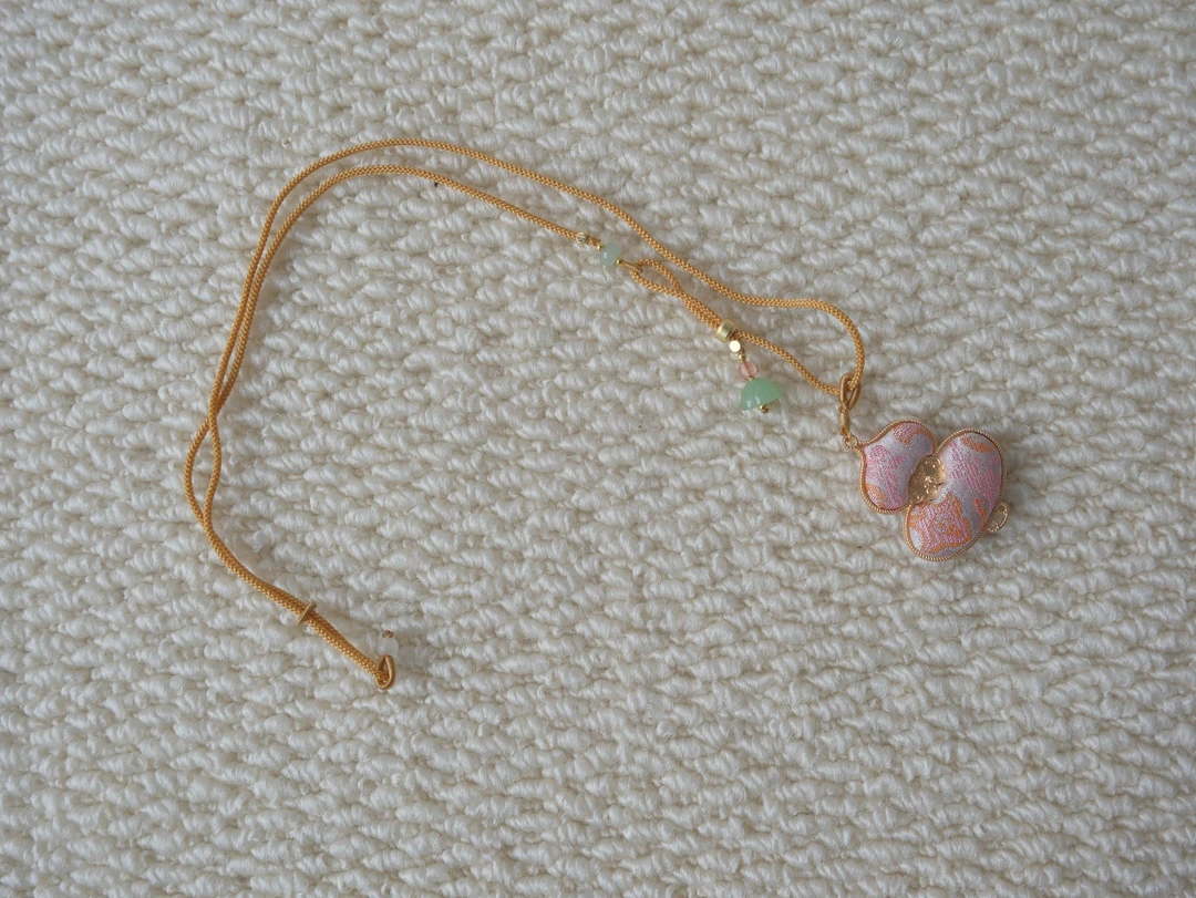 合金真丝吊坠 福禄 手工宋锦葫芦吊坠 上久楷宋锦