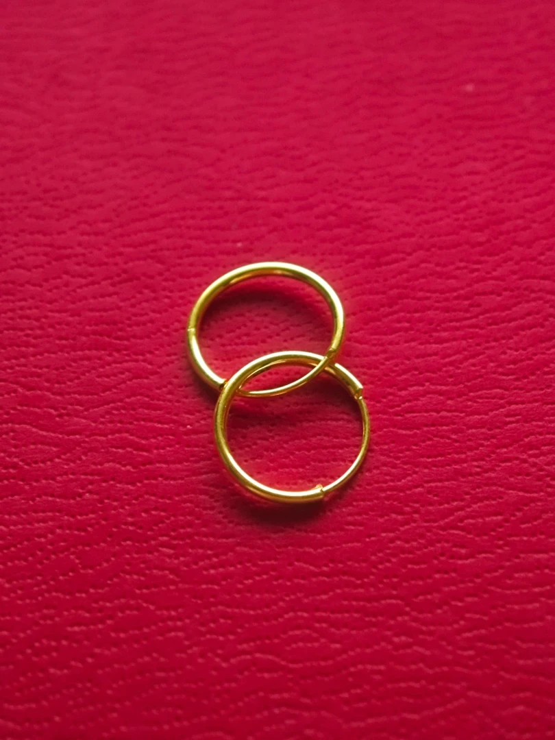 A(025）足金气质百搭耳圈