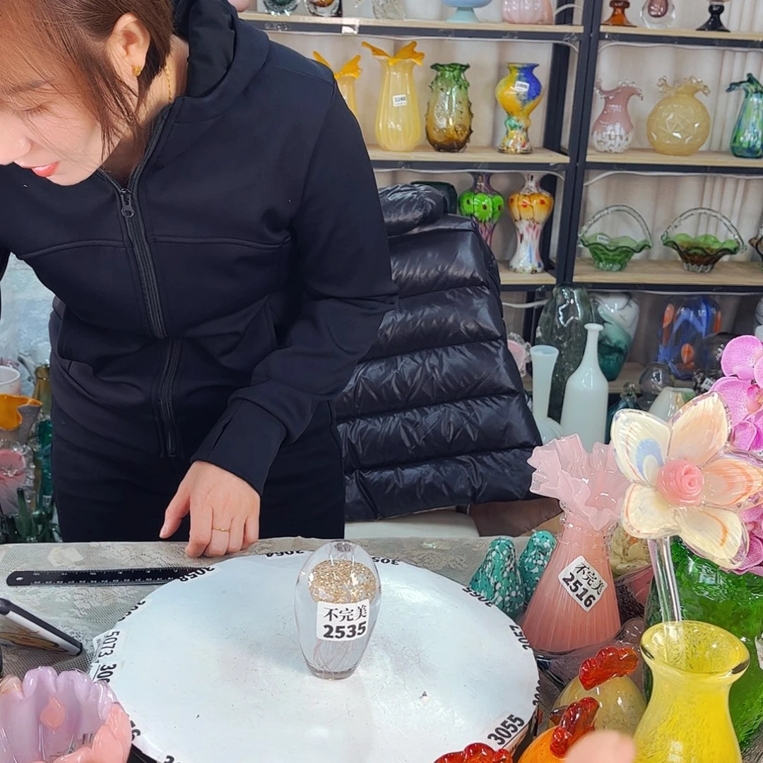 2535水母家悦琉璃工艺品不完美