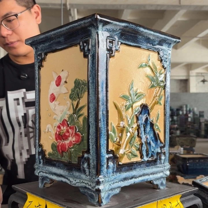 。一风堂石湾花盆 色差 内20*30