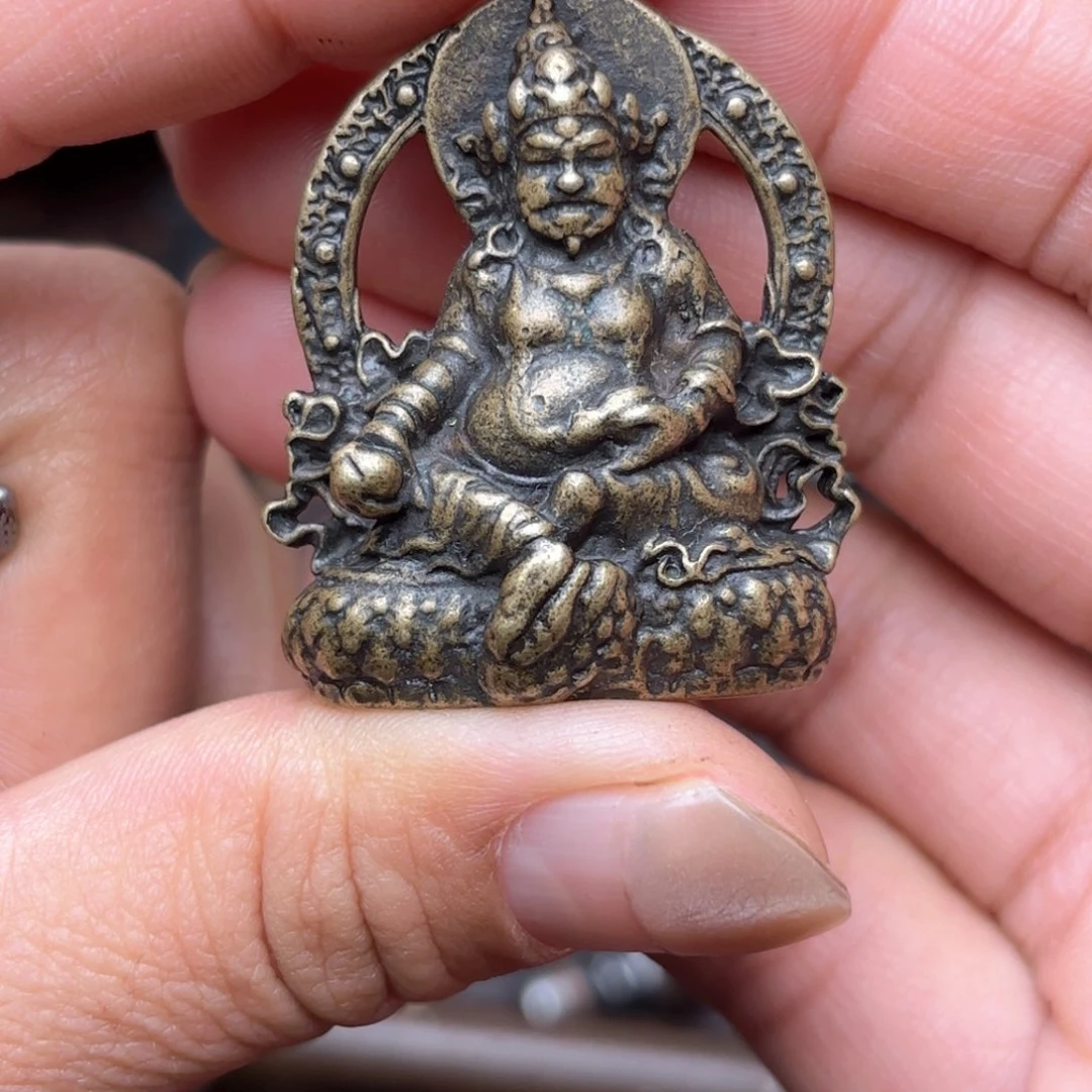 铜星月菩提吊坠项链