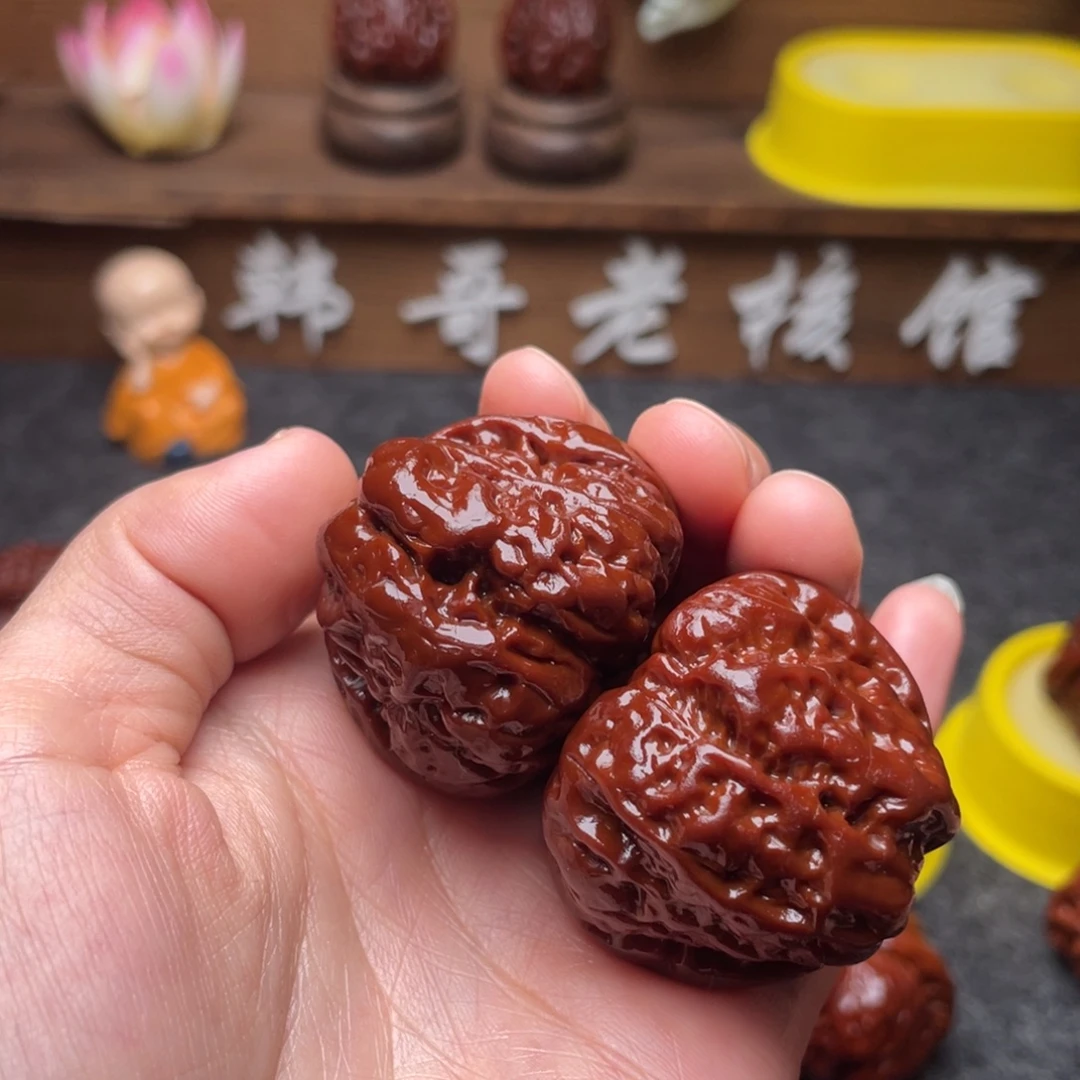 文玩核桃吊坠文玩核桃 手把件 蛤蟆头 39