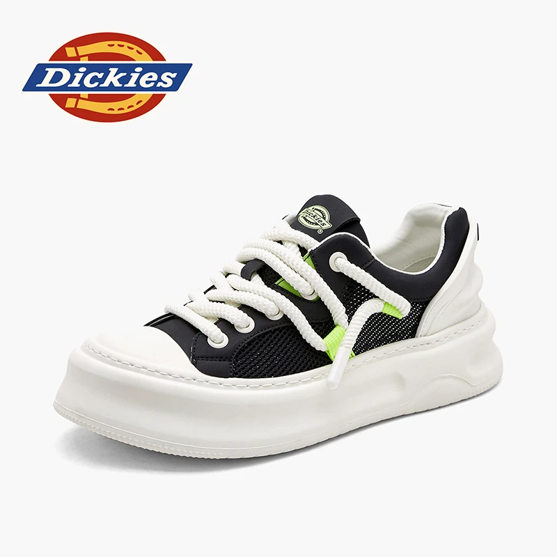 Dickies2025新款时尚男鞋厚底ins百搭网眼韩版低帮鞋透气休闲板鞋