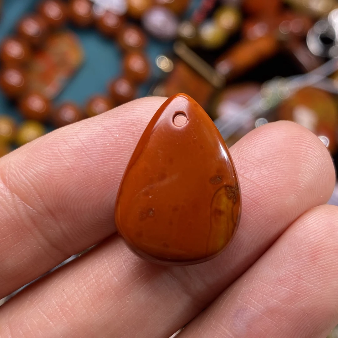 天然战国红玛瑙吊坠挂件