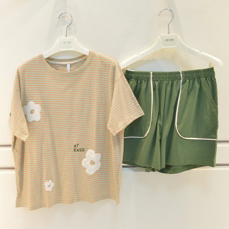 彩色家女士睡衣家居服20159