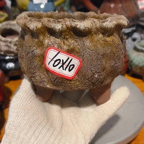 粗陶花盆手工花盆制作就这样