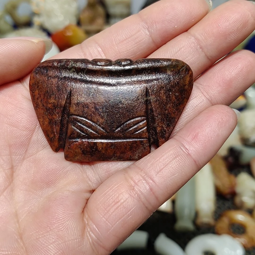 和田玉车挂未镶嵌花***?