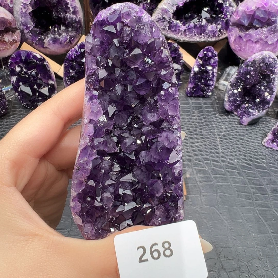 紫晶未镶嵌珠宝半成品