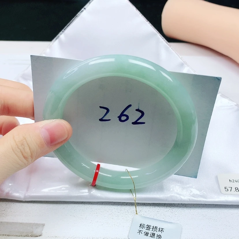 【闪购商品】翡翠手镯（圆镯）未镶嵌缅甸天然a货手镯57+