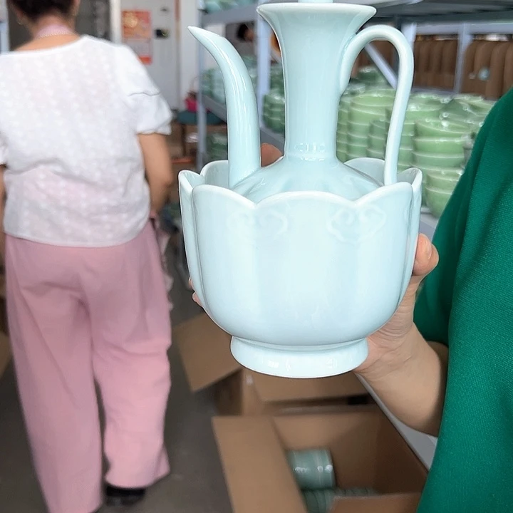 龙泉云间青瓷小米茶器