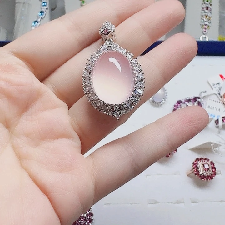 吊坠925银合成立方氧化锆