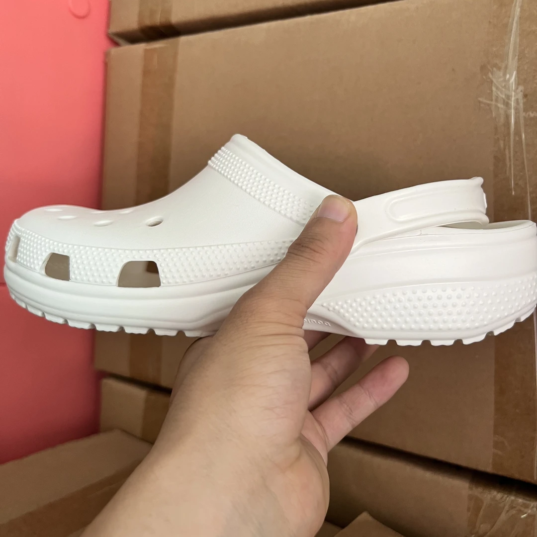 【经典-明醒】经典跟高舒适透气厚底洞洞镂空运动拖鞋防滑轻便软底