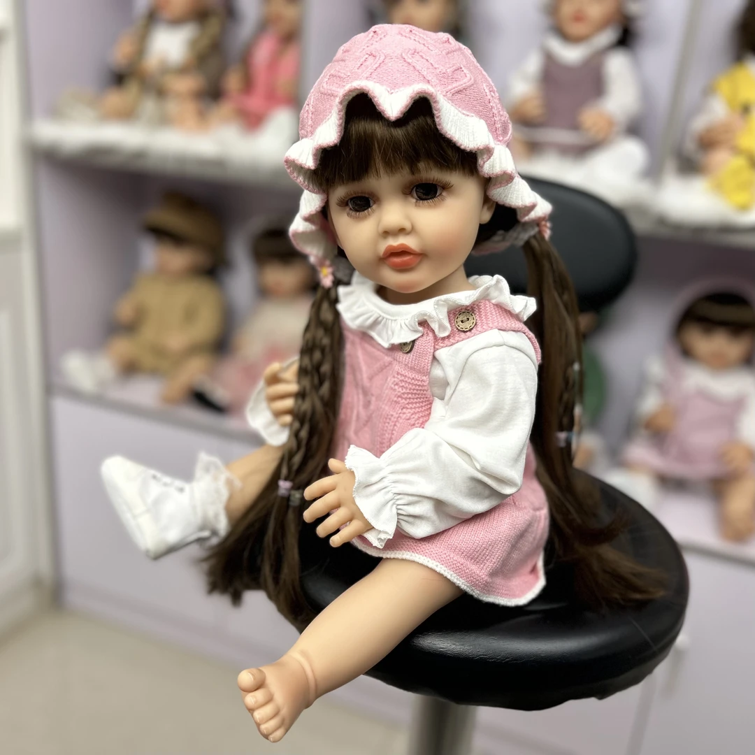 KEIUMI粉公主 55cm全搪胶外贸仿真娃娃 儿童节生日礼物