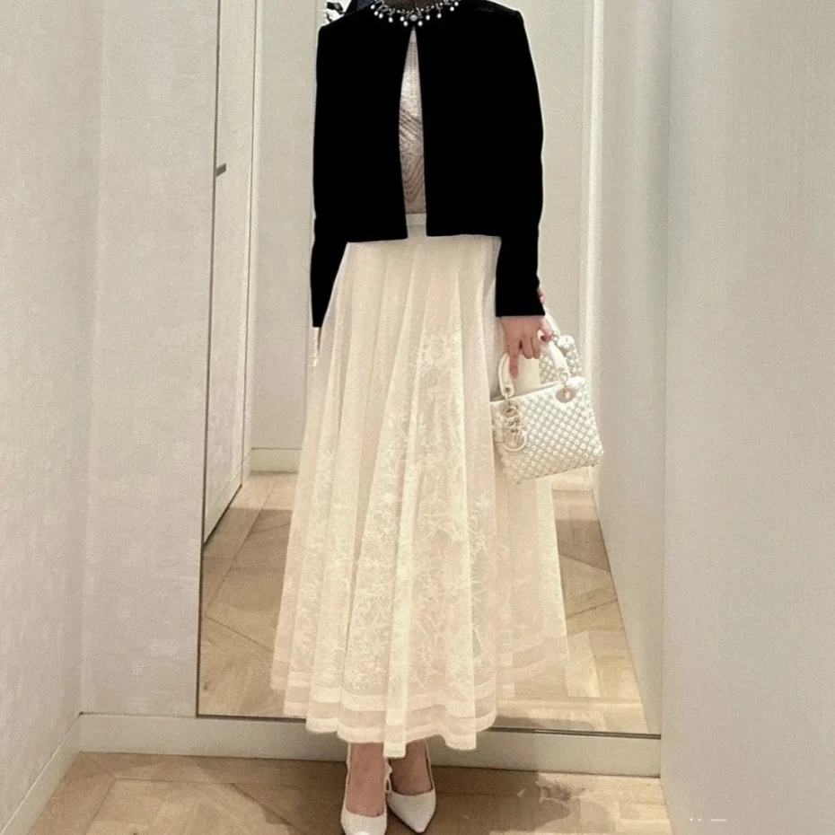 [DO] 蕾丝镂空半身裙 4403