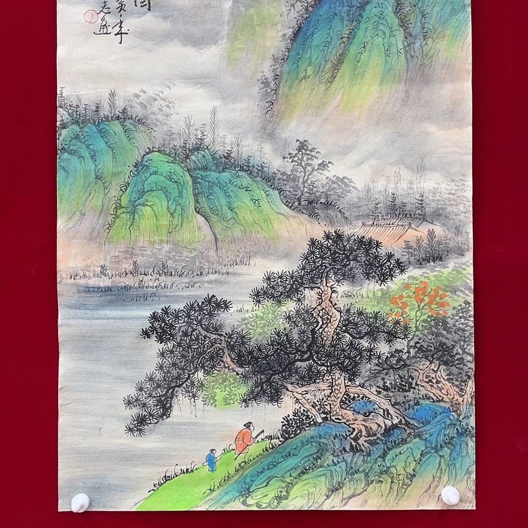 国画凌行志手绘作品