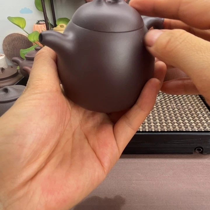 茶壶紫砂老紫泥60目微微瑕