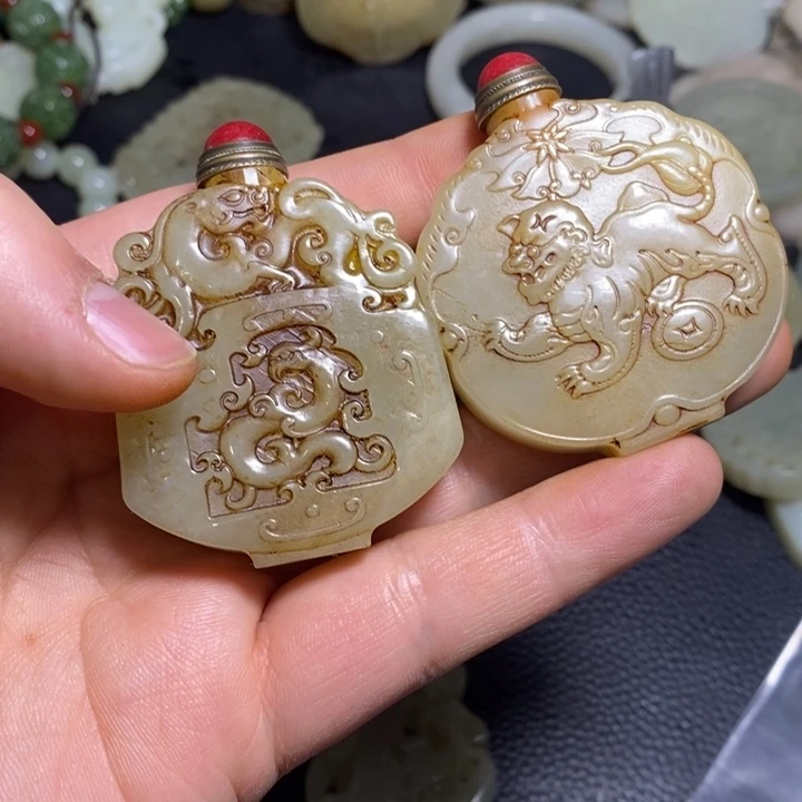 颈饰未镶嵌和田玉鸿**头