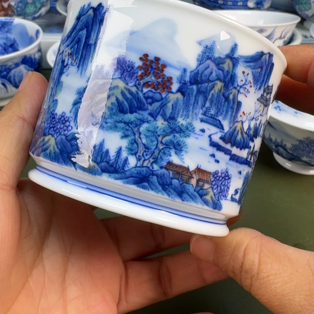 陶瓷景德镇纯手绘茶具圆圆274
