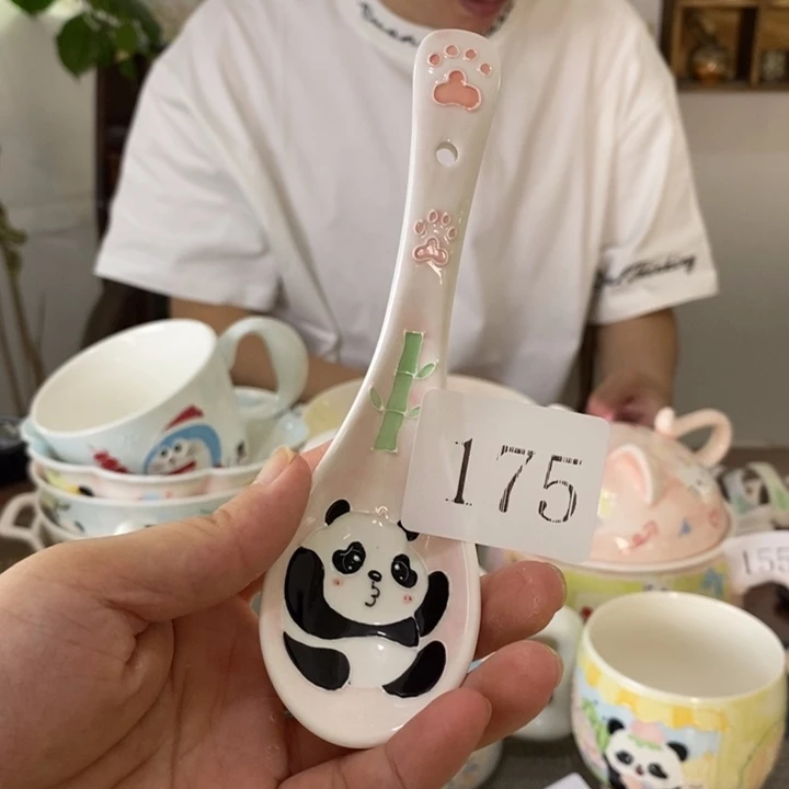 瓷片景德镇釉下彩手绘