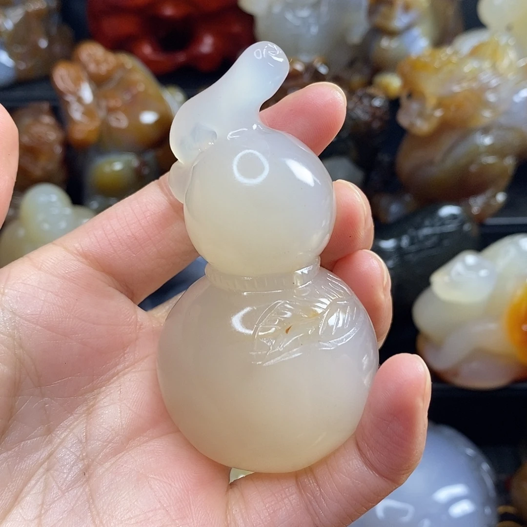 玛瑙/玉髓未镶嵌手把件